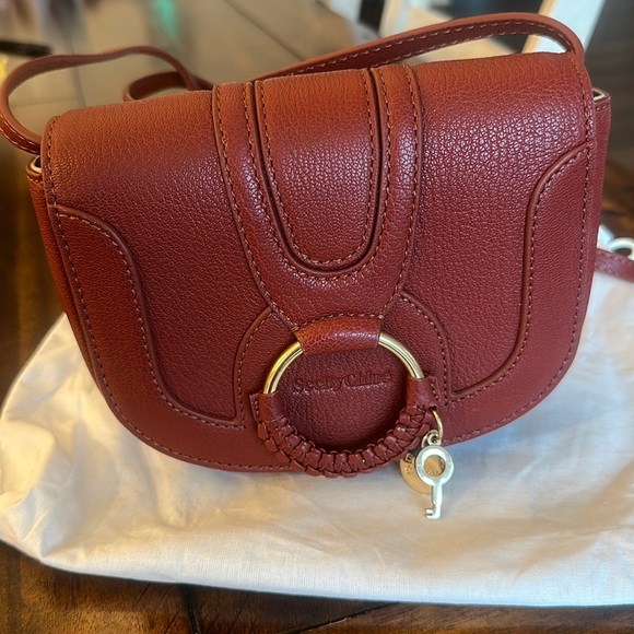 NWT See by Chloé Mini Hana Leather Saddle Bag Chloe - Picture 3 of 10